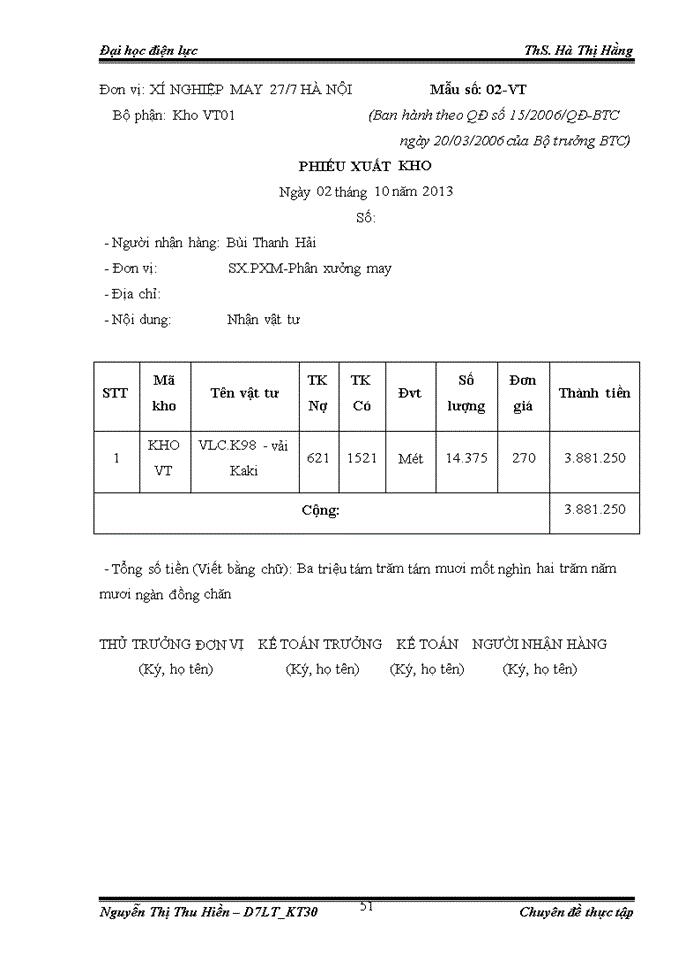 image for page Tổ chức công tác kế toán chi phí sản xuất và tính giá thành sản phẩm tại Công ty TNHH Nhà nước một thành viên Bao Bì 277 Hà Nội – Xí nghiệp may