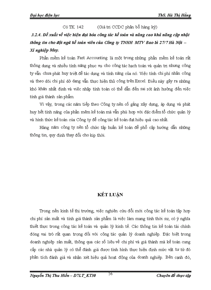 image for page Tổ chức công tác kế toán chi phí sản xuất và tính giá thành sản phẩm tại Công ty TNHH Nhà nước một thành viên Bao Bì 277 Hà Nội – Xí nghiệp may