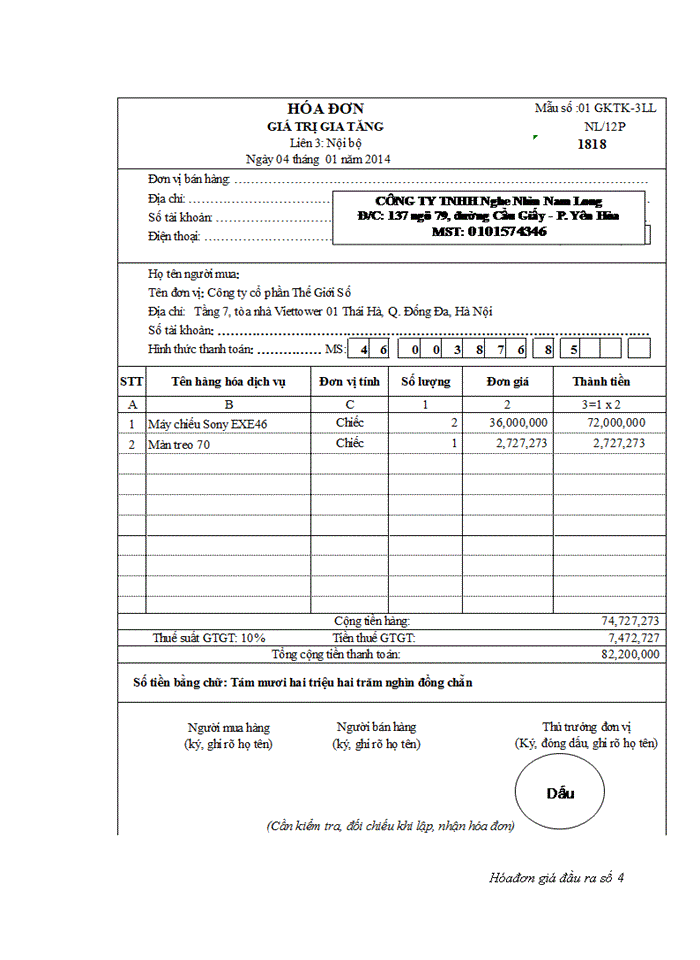 image for page Hoàn thiện công tác kế toán thuế GTGT tại công ty TNHH Nghe Nhìn Nam Long
