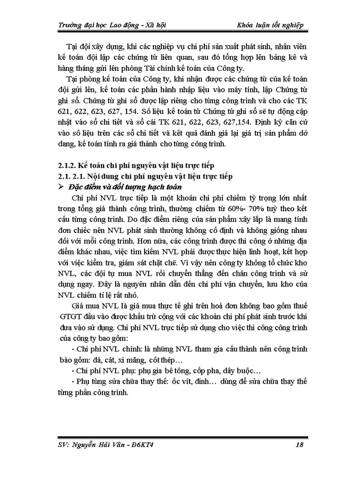 image for page Kế toán chi phí sản xuất và tính giá thành sản phẩm xây lắp tại Công ty Cổ phần Xây dựng và Phát triển kinh doanh