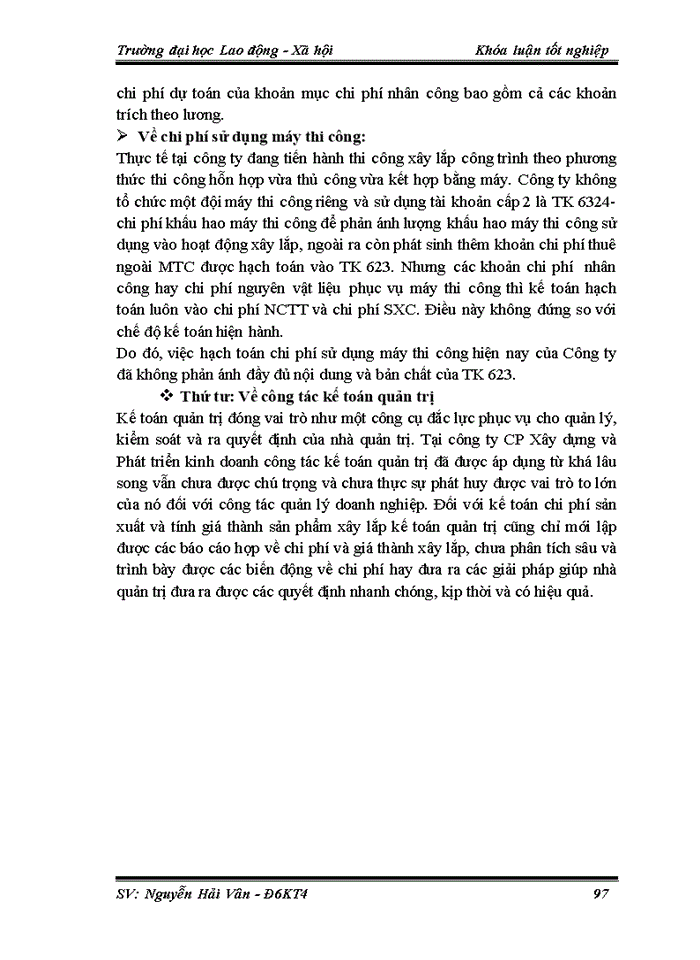 image for page Kế toán chi phí sản xuất và tính giá thành sản phẩm xây lắp tại Công ty Cổ phần Xây dựng và Phát triển kinh doanh