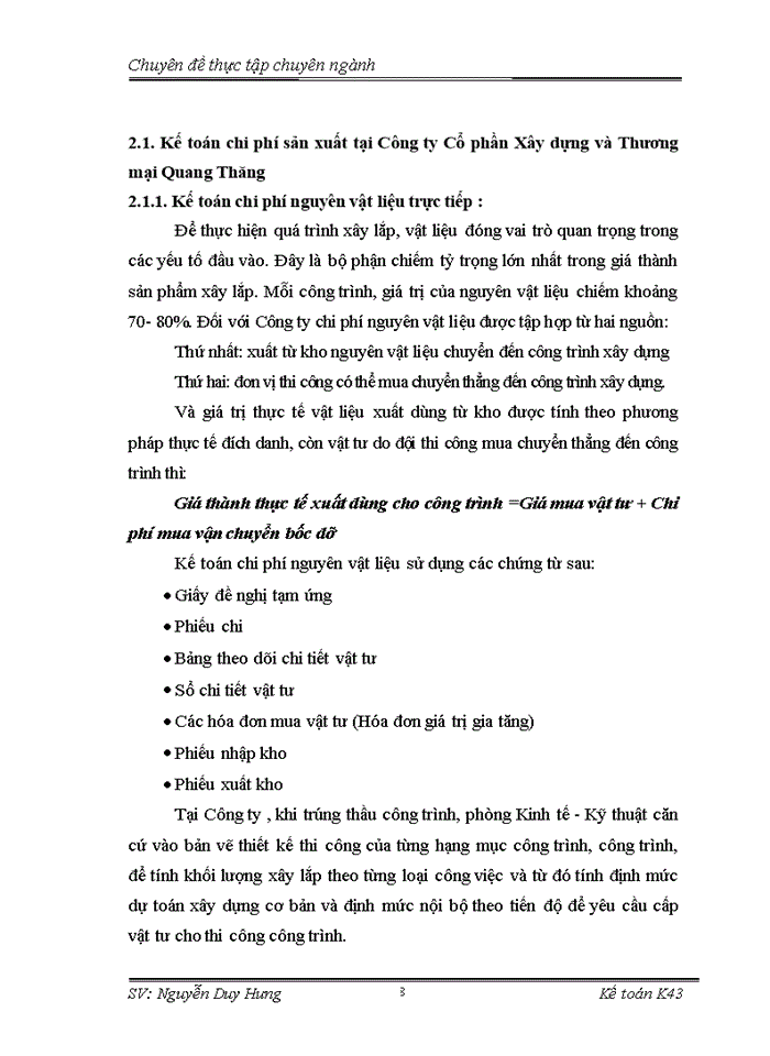 image for page Hoàn thiện Kế toán chi phí sản xuất và tính giá thành sản phẩm xây lắp tại Công ty Cổ phần Xây dựng và Thương mại Quang Thăng