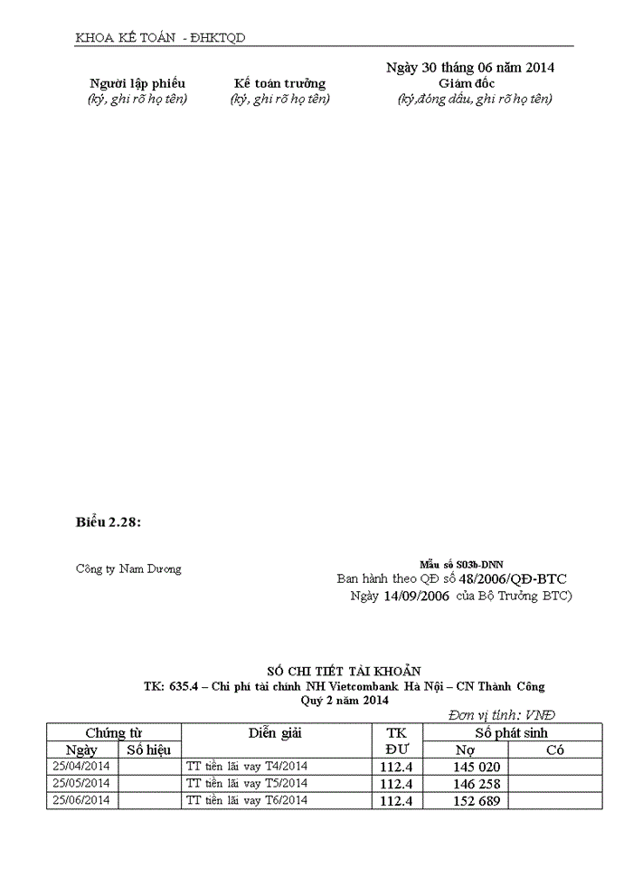 image for page Hoàn thiện kế toán doanh thu, chi phí và xác định kết quả kinh doanh tại Công ty Cổ phần du lịch và thương mại Nam Dương