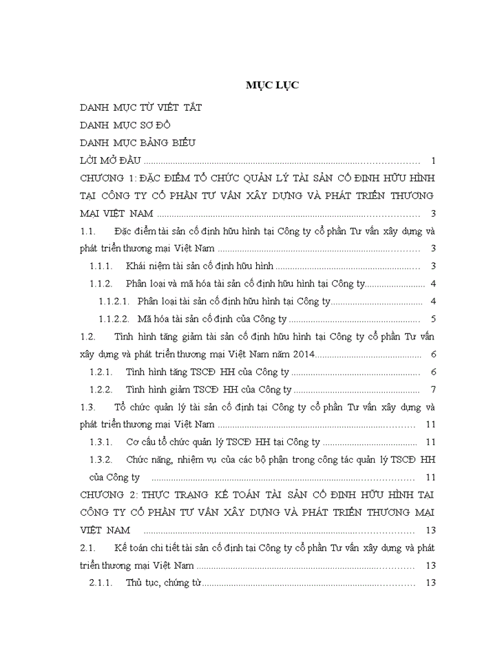 image for page Hoàn thiện kế toán tài sản cố định hữu hình tại công ty cổ phần tư vấn xây dựng và phát triển thương mại việt nam