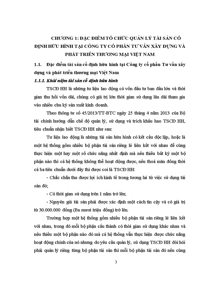 image for page Hoàn thiện kế toán tài sản cố định hữu hình tại công ty cổ phần tư vấn xây dựng và phát triển thương mại việt nam