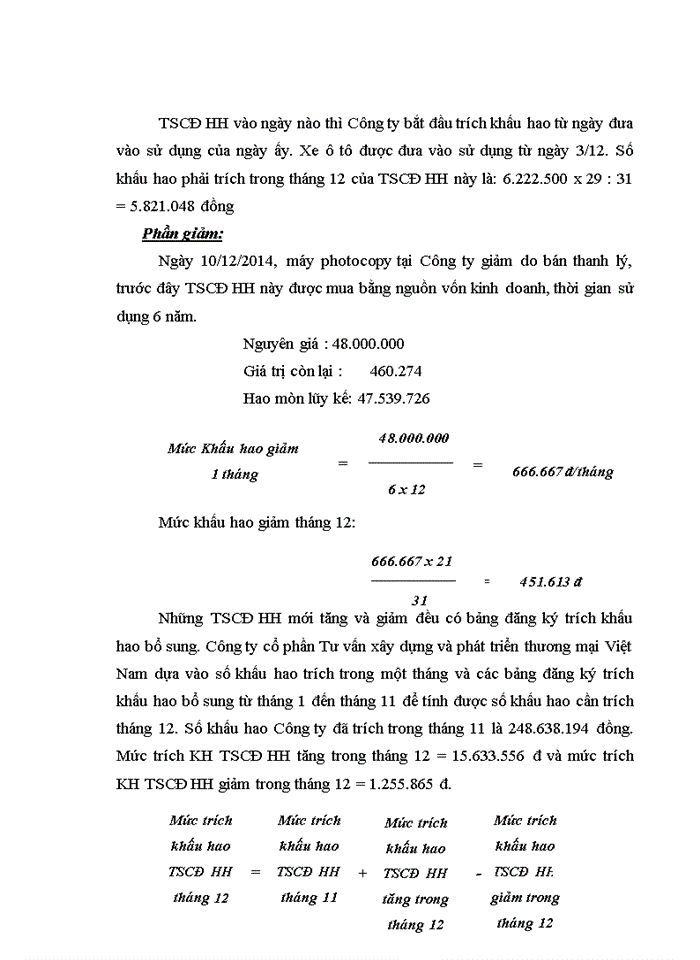 image for page Hoàn thiện kế toán tài sản cố định hữu hình tại công ty cổ phần tư vấn xây dựng và phát triển thương mại việt nam