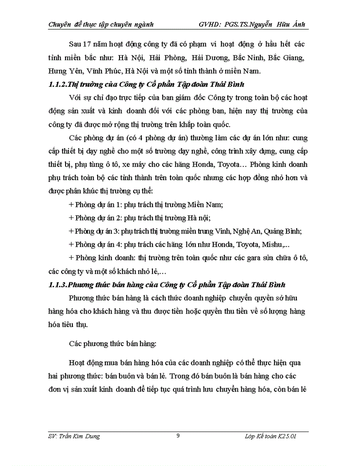 image for page Hoàn thiện kế toán bán hàng và xác định kết quả kinh doanh tại Công ty Cổ phần Tập đoàn Thái Bình