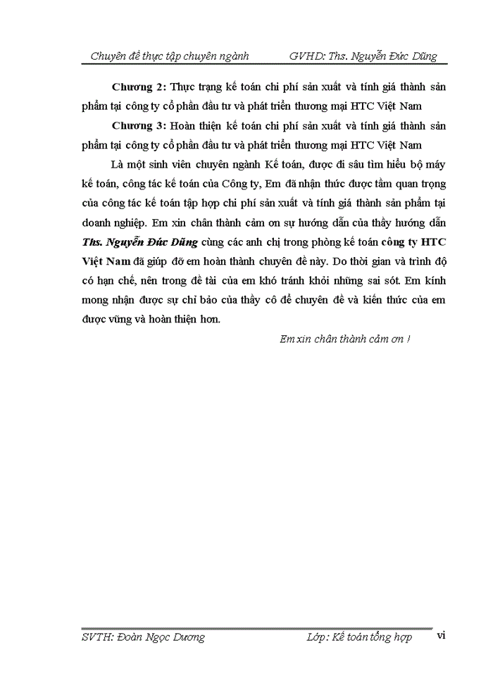 image for page Hoàn thiện kế toán chi phí sản xuất và tính giá thành sản phẩm tại công ty CP đầu tư và phát triển thương mại HTC Việt Nam
