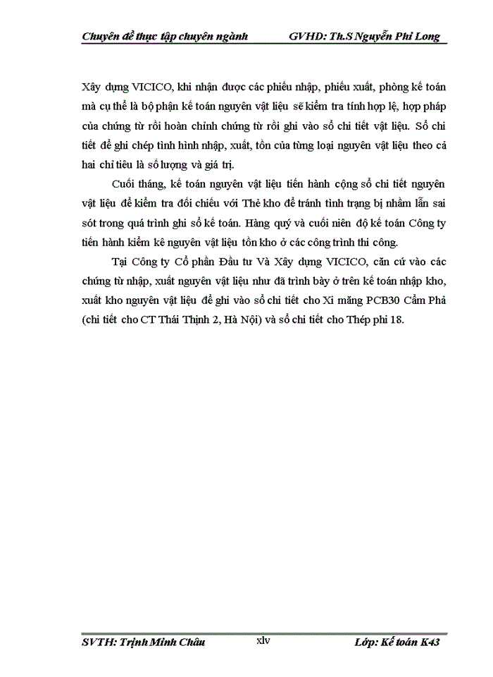 image for page Hoàn thiện kế toán nguyên vật liệu tại công ty cổ phần đầu tư và xây dựng vicico