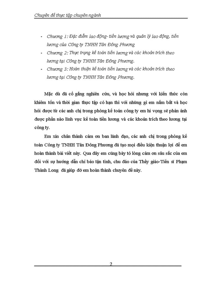 image for page Hoàn thiện kế toán tiền lương và các khoản trích theo lương tại công ty TNHH Tân Đông Phương.