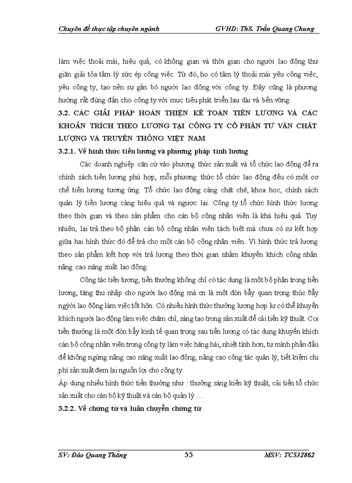 image for page Hoàn thiện kế toán tiền lương và các khoản trích theo lương tại Công ty Cổ phần Tư vấn chất lượng và truyền thông Việt Nam
