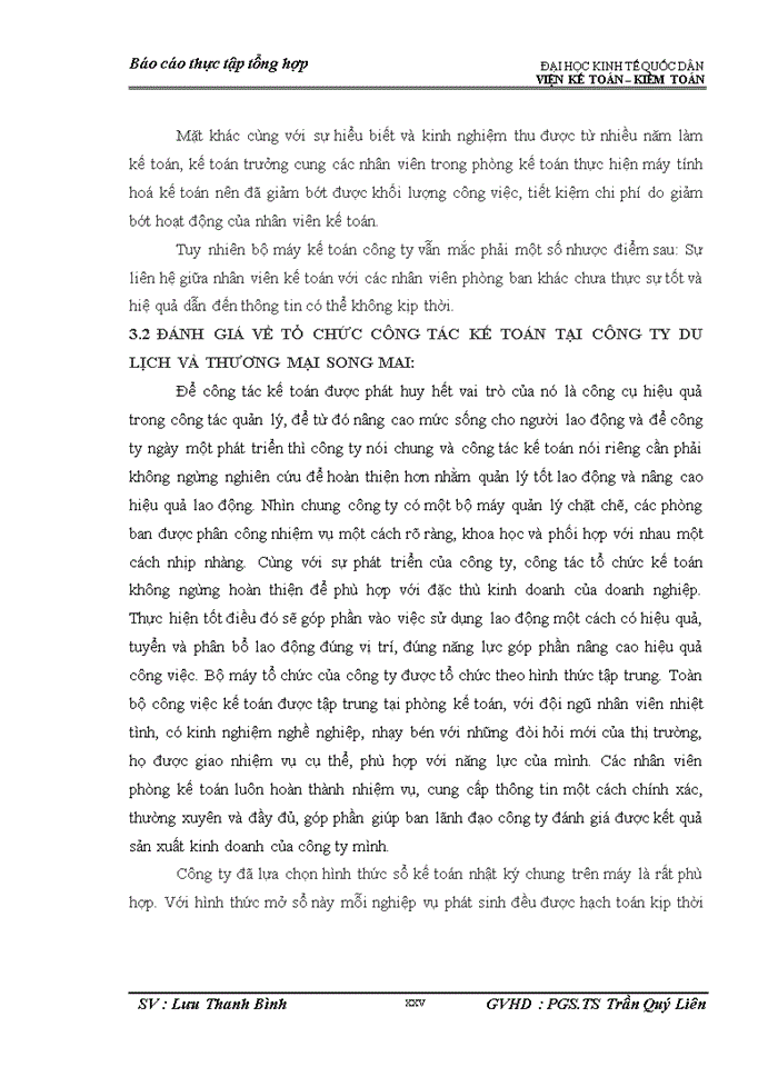 image for page Tổ chức bộ máy kế toán và hệ thống kế toán tại công ty cổ phần Du lịch và Thương mại Song Mai.