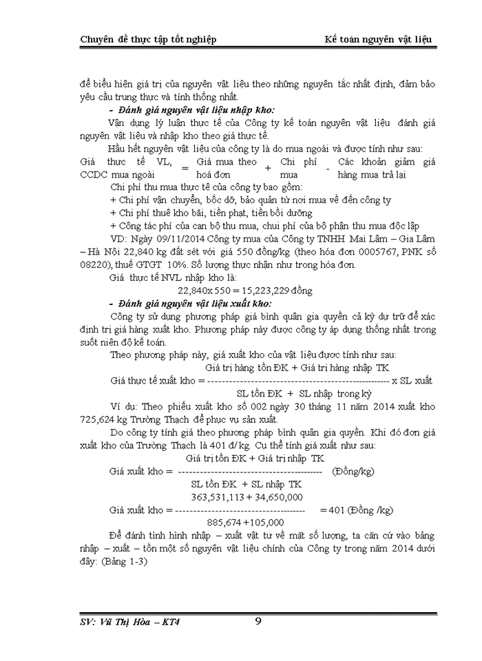 image for page Kế toán nguyên vật liệu tại Công ty sản xuất kinh doanh sứ Hảo Cảnh