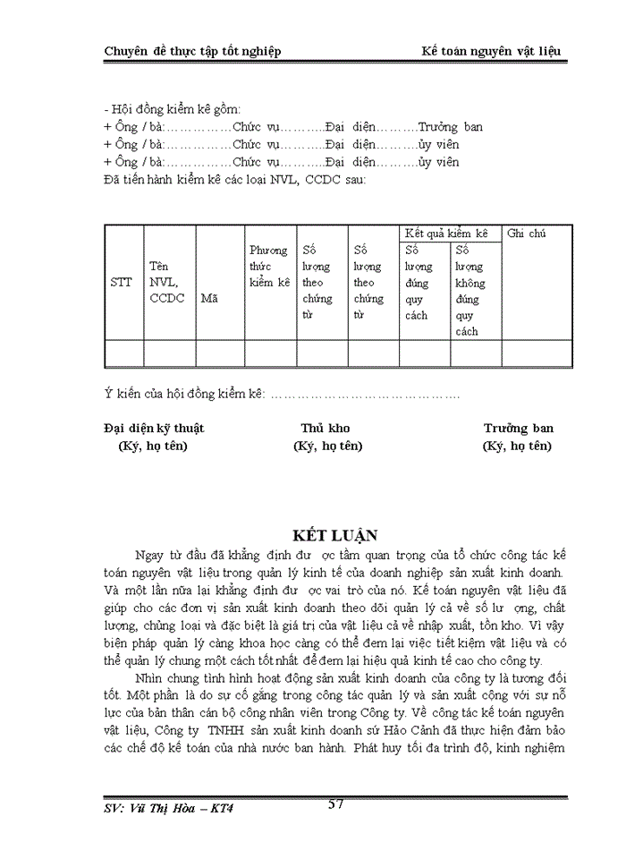 image for page Kế toán nguyên vật liệu tại Công ty sản xuất kinh doanh sứ Hảo Cảnh