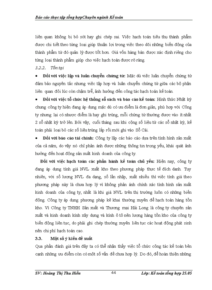 image for page Tổ chức kế toán tại Công ty TNHH Sản xuất và Thương mại Hải Long.