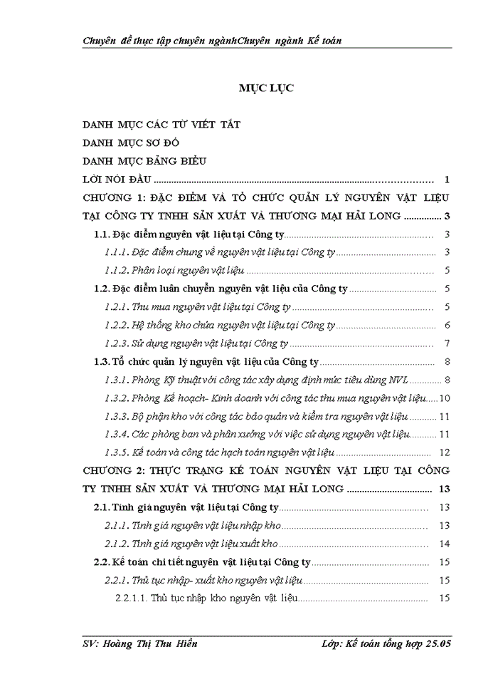 image for page Kế toán nguyên vật liệu tại Công ty TNHH Sản xuất và Thương mại Hải Long