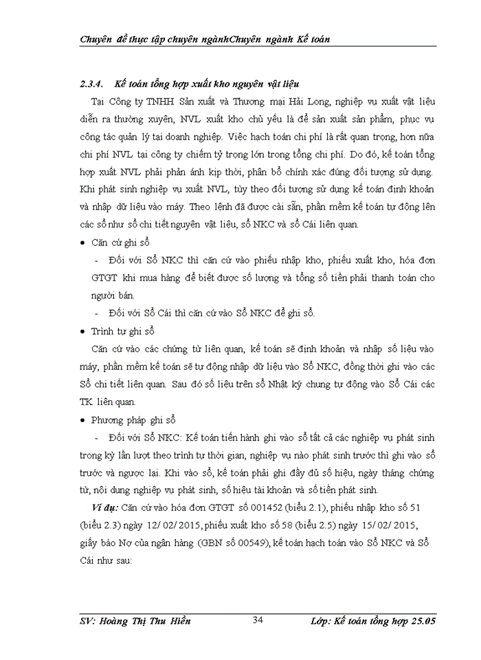 image for page Kế toán nguyên vật liệu tại Công ty TNHH Sản xuất và Thương mại Hải Long