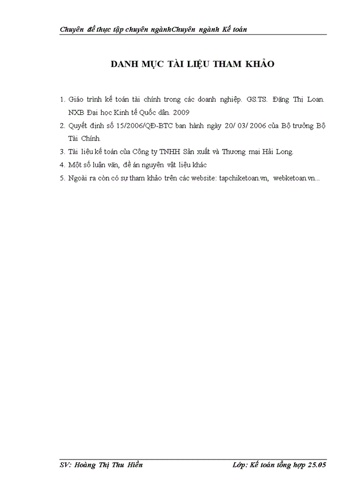 image for page Kế toán nguyên vật liệu tại Công ty TNHH Sản xuất và Thương mại Hải Long