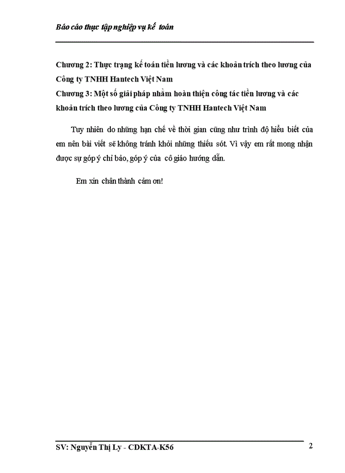 image for page Kế toán tiền lương và các khoản trích theo lương tại Công ty Hantech Việt Nam