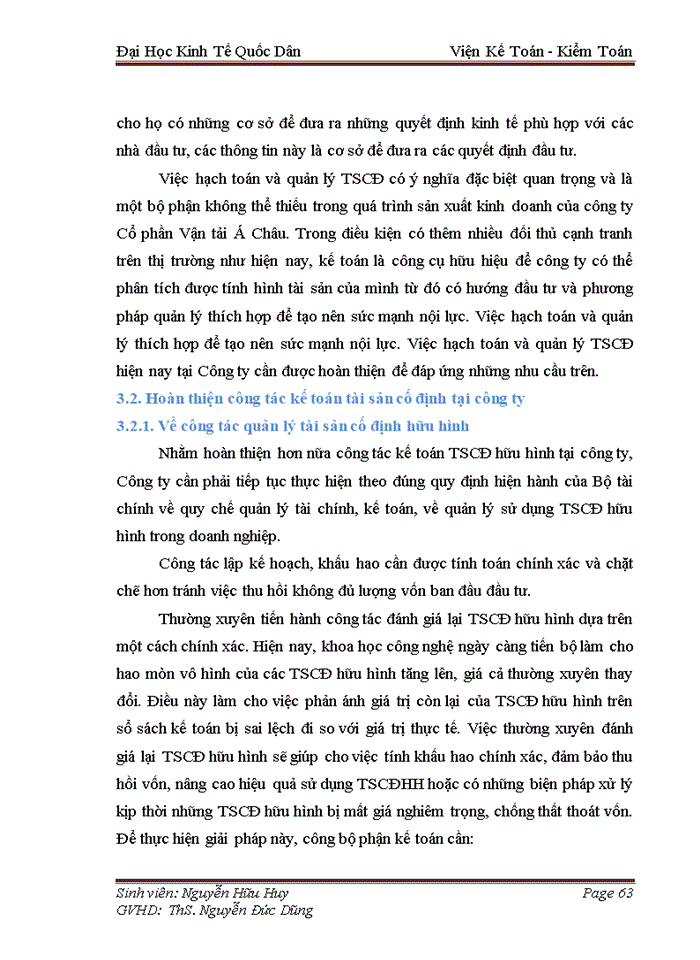 image for page Hoàn thiện kế toán tài sản cố định hữu hình tại Công ty Cổ phần Vận tải Á Châu