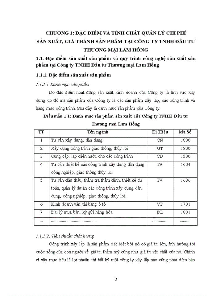 image for page Hoàn thiện kế toán chi phí sản xuất và tính giá thành sản phẩm xây lắp tại công ty tnhh đầu tư thương mại lam hồng