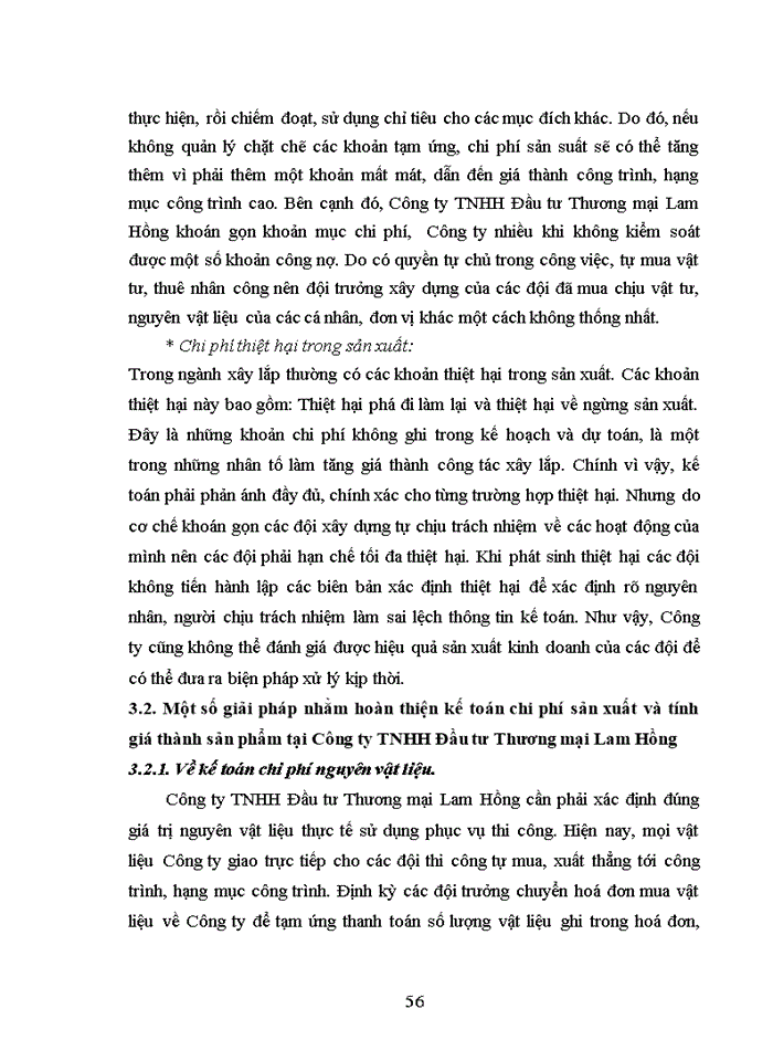 image for page Hoàn thiện kế toán chi phí sản xuất và tính giá thành sản phẩm xây lắp tại công ty tnhh đầu tư thương mại lam hồng