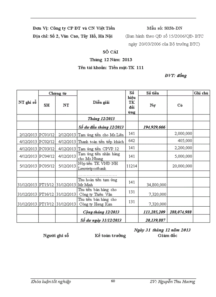image for page Hoàn thiện công tác kế toán thanh toán và vốn bằng tiền tại công ty cổ phần đầu tư và công nghệ việt tiến
