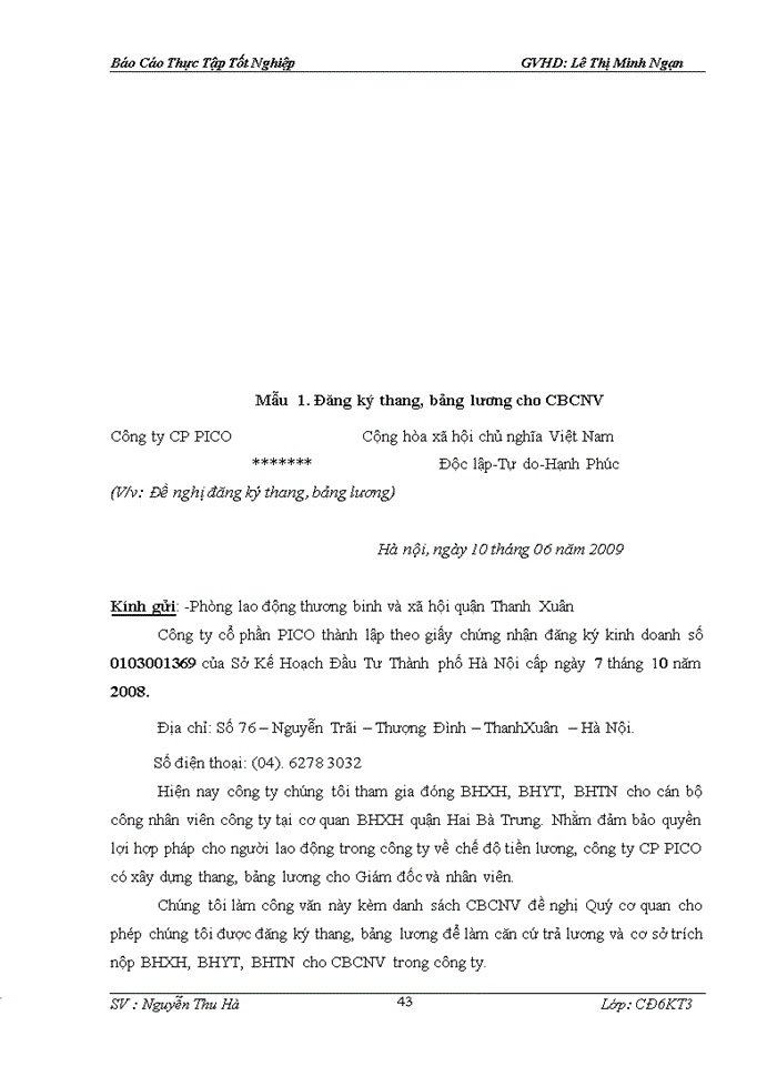 image for page Kế toán tiền lương và các khoản trích theo lương tại công ty Cổ Phần PICO