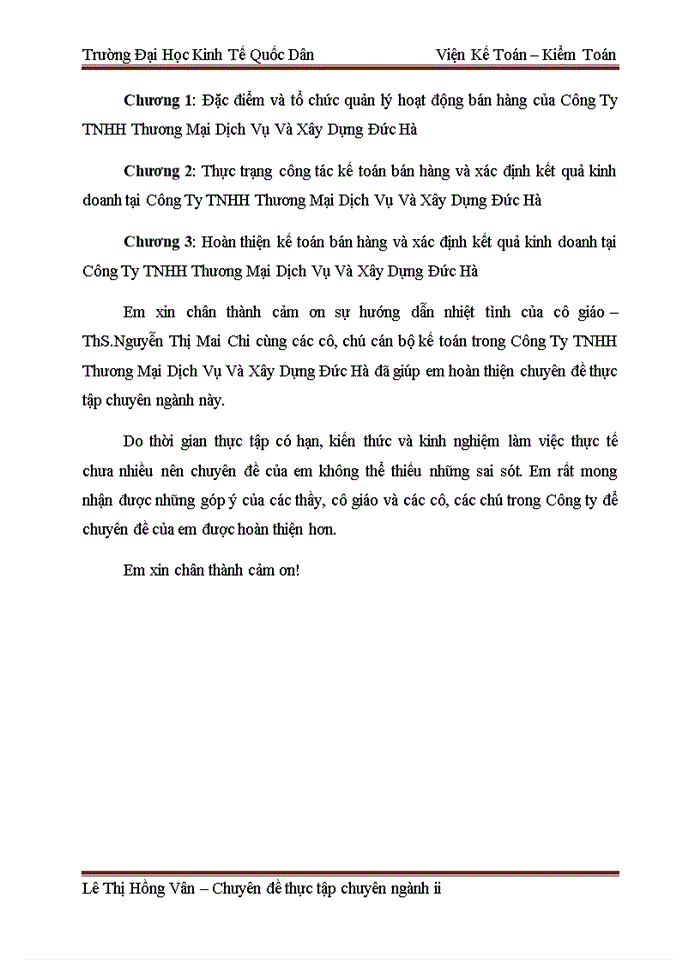 image for page Hoàn thiện kế toán bán hàng và xác định kết quả kinh doanh tại Công Ty TNHH Thương Mại Dịch Vụ Và Xây Dựng Đức Hà