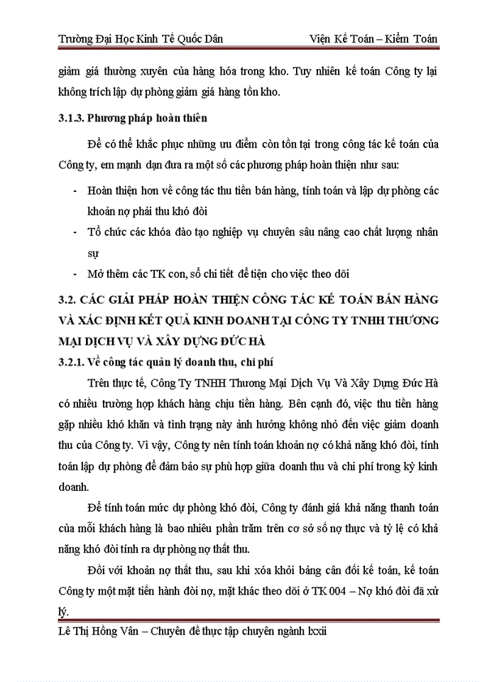 image for page Hoàn thiện kế toán bán hàng và xác định kết quả kinh doanh tại Công Ty TNHH Thương Mại Dịch Vụ Và Xây Dựng Đức Hà