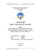 Hoàn thiện kế toán chi phí sản xuất và tính giá thành sản phẩm tại công ty tnhh thương mại và sản xuất kim sang