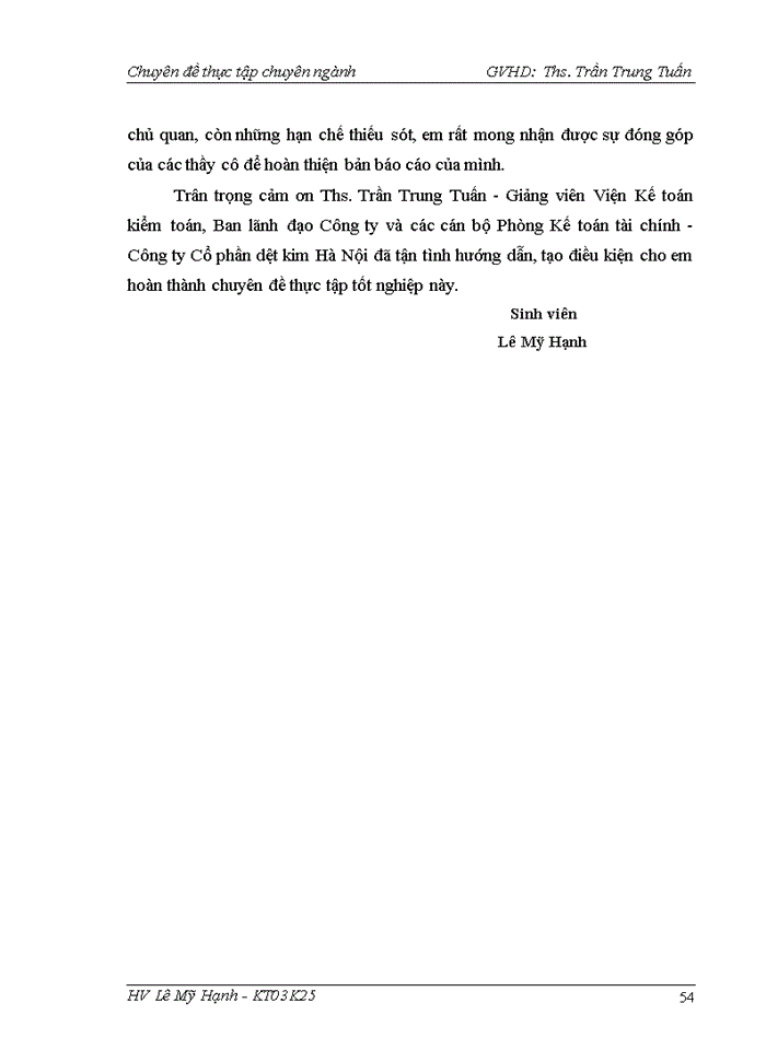 image for page Hoàn thiện kế toán nguyên vật liệu tại Công ty Cổ phần Dệt kim Hà Nội