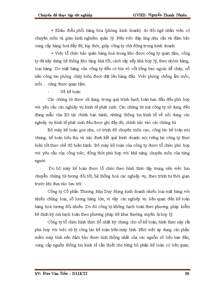 image for page Kế toán bán hàng và xác định kết quả kinh doanh tại Công ty Cổ phần thương mại Duy Hưng