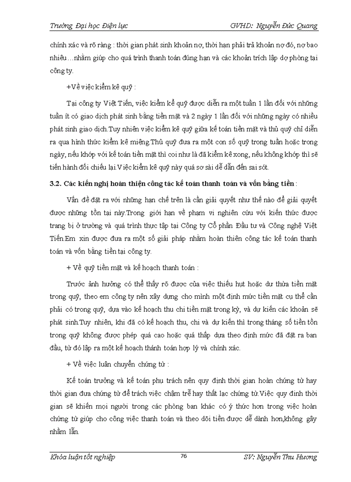 image for page Thực trạng kế toán thanh toán và vốn bằng tiền tại Công ty Cổ phần Đầu tư và Công nghệ Việt Tiến