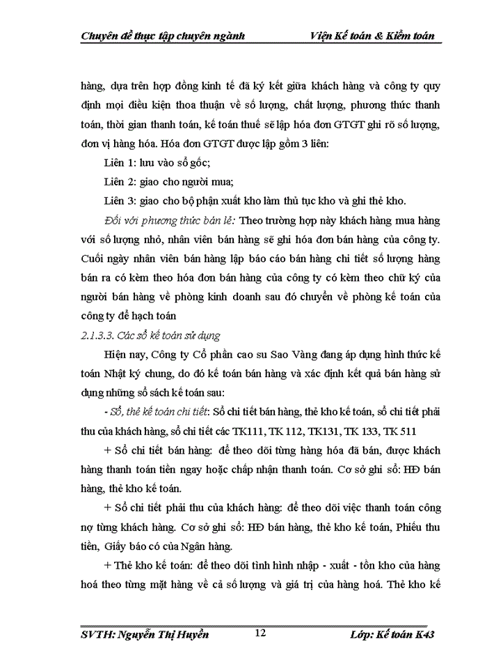 image for page Hoàn thiện kế toán bán hàng tại công ty cổ phần cao su sao vàng