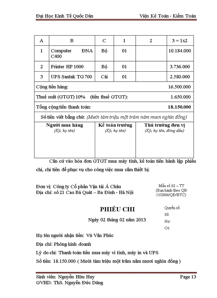 image for page Hoàn thiện kế toán tài sản cố định hữu hình tại Công ty Cổ phần Vận tải Á Châu