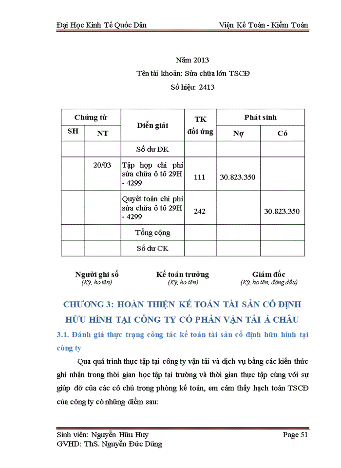 image for page Hoàn thiện kế toán tài sản cố định hữu hình tại Công ty Cổ phần Vận tải Á Châu
