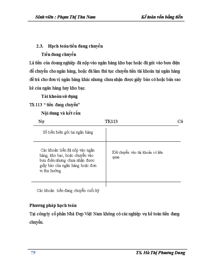 image for page Kế toán vốn bằng tiền