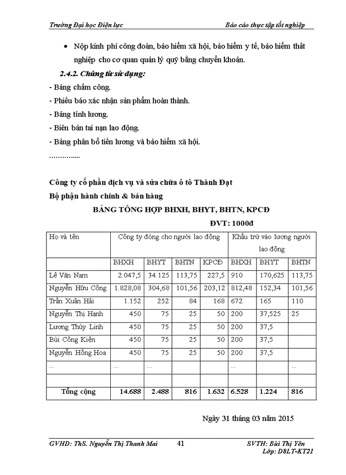 image for page Kế toán tiền lương và các khoản trích theo lương tại Công ty Cổ phần dịch vụ và sửa chữa ô tô Thành Đạt