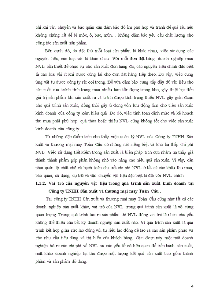 image for page Hoàn thiện kế toán nguyên vật liệu tại công ty tnhh sản xuất và thương may toàn cầu