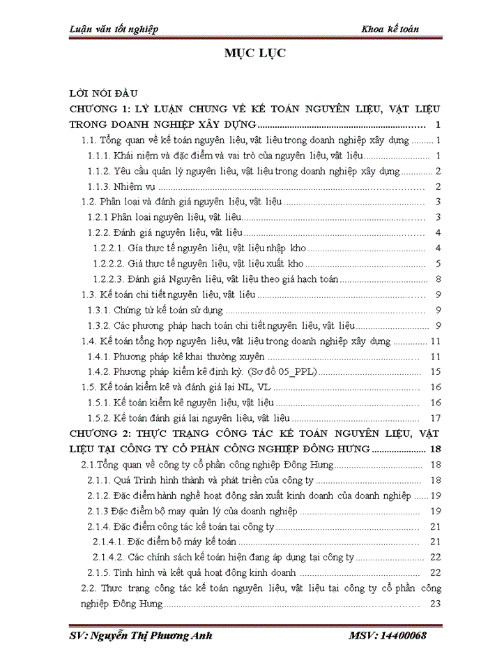 image for page Kế toán nguyên liệu, vật liệu tại công ty Cổ phần Công nghiệp Đông Hưng