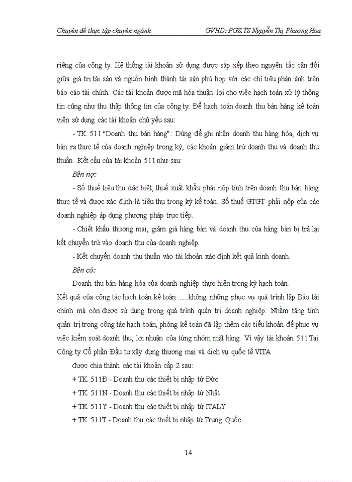 image for page Hoàn thiện kế toán bán hàng tại Công ty cổ phần Đầu tư xây dựng và thương mại quốc tế VITA