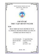 Hoàn thiện kế toán chi phí sản xuất và tính giá thành sản phẩm tại công ty cổ phần xây dựng ngọc vũ