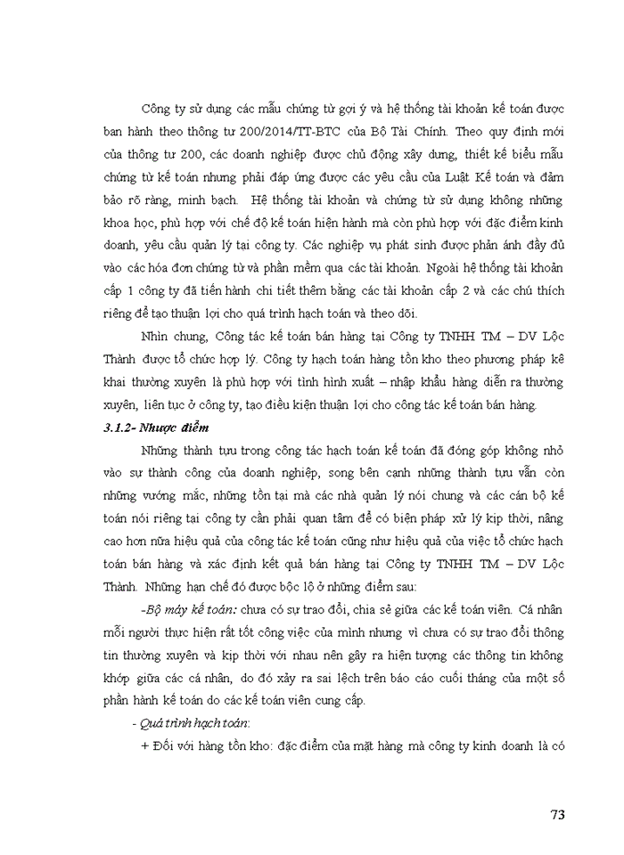 image for page Hoàn thiện kế toán bán hàng và xác định kết quả bán hàng tại công ty TNHH Thương mại – Dịch vụ Lộc Thành
