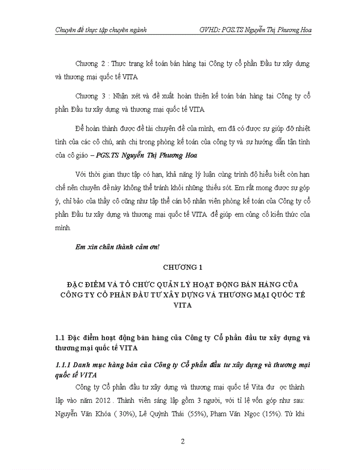 image for page Hoàn thiện kế toán bán hàng tại Công ty cổ phần Đầu tư xây dựng và thương mại quốc tế VITA