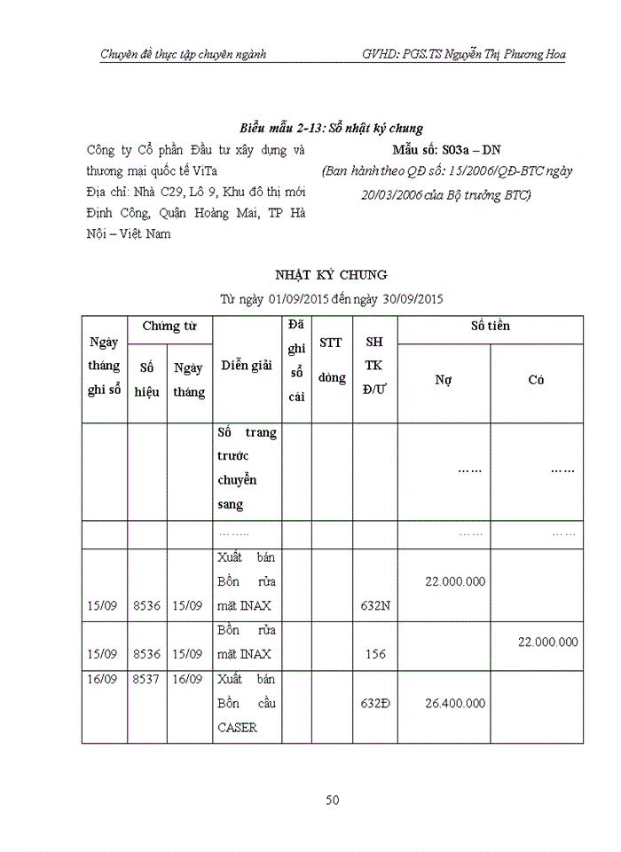 image for page Hoàn thiện kế toán bán hàng tại Công ty cổ phần Đầu tư xây dựng và thương mại quốc tế VITA