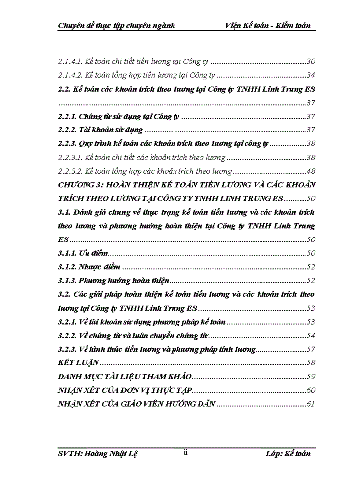 image for page Hoàn thiện kế toán tiền lương và các khoản trích theo lương tại công ty tnhh linh trung es