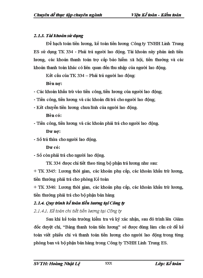 image for page Hoàn thiện kế toán tiền lương và các khoản trích theo lương tại công ty tnhh linh trung es