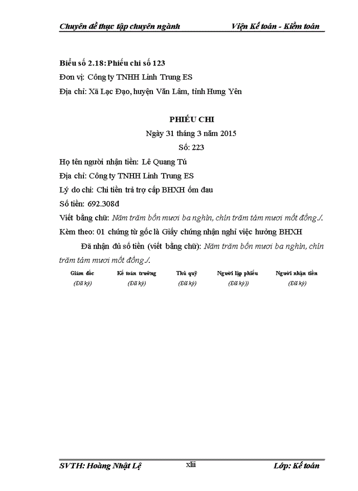 image for page Hoàn thiện kế toán tiền lương và các khoản trích theo lương tại công ty tnhh linh trung es