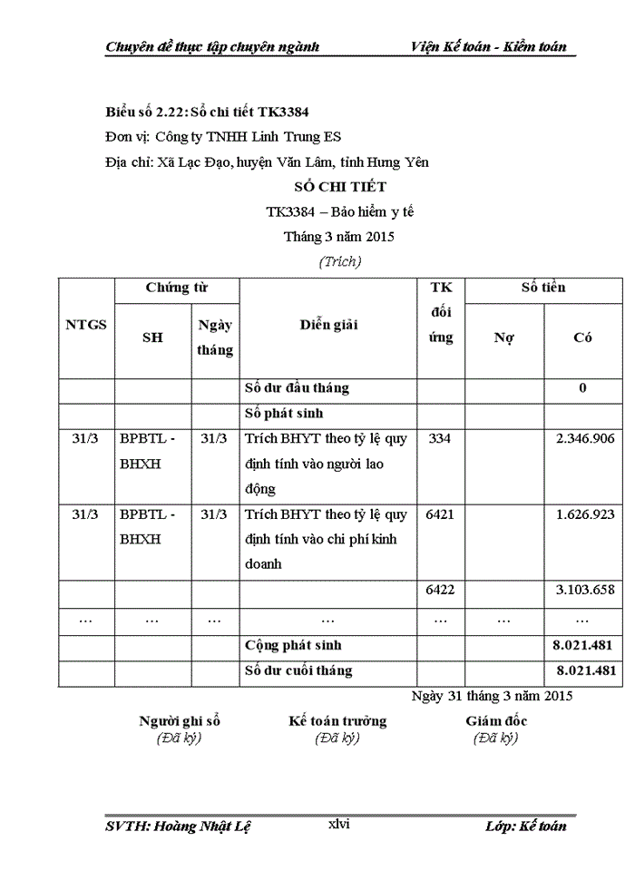 image for page Hoàn thiện kế toán tiền lương và các khoản trích theo lương tại công ty tnhh linh trung es